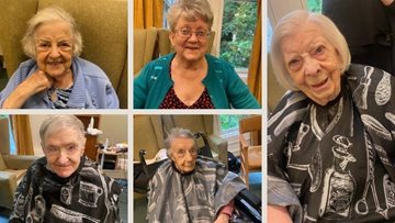 The return of the hairdresser at Leeds care home